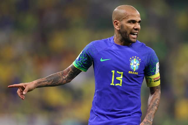 Dani Alves has been charged with sexual assault. (Photo by Julian Finney/Getty Images)