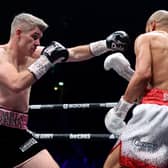 Liam Smith punches Chris Eubank Jr during the Middleweight fight between Chris Eubank Jr and Liam Smith at Manchester Arena on January 21, 2023 in Manchester, England. (Photo by Alex Livesey/Getty Images)