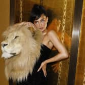 Kylie Jenner's Schiaparelli fake lion head dress has come under criticism from the likes of Carrie Johnson. Photograph: Instagram/Kylie Jenner