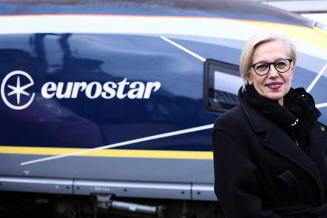 Eurostar Group CEO Gwendoline Cazenave said issues at border control were forcing the group to limit passenger numbers on some services  (Photo by KENZO TRIBOUILLARD/AFP via Getty Images)