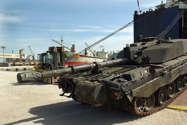 Britain has committed to sending 14 Challenger 2 tanks to Ukraine. (Credit: Getty Images)