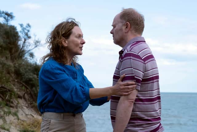 Cathy Belton and Jason Watkins in The Catch
