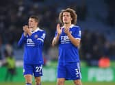 Leicester’s Wout Faes clap fans following draw against Brighton