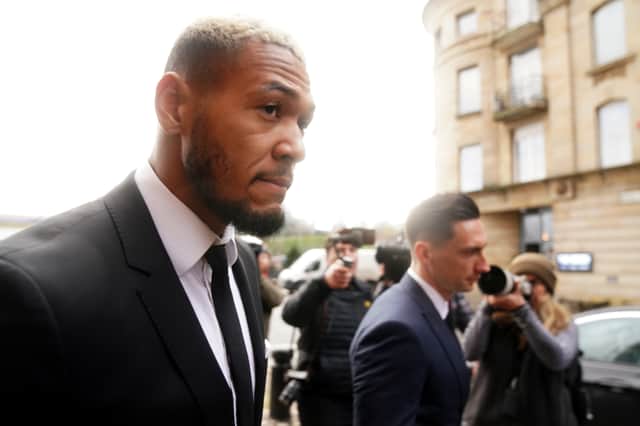 Newcastle United footballer Joelinton leaves Newcastle Tyne Magistrates’ Court. Picture: PA