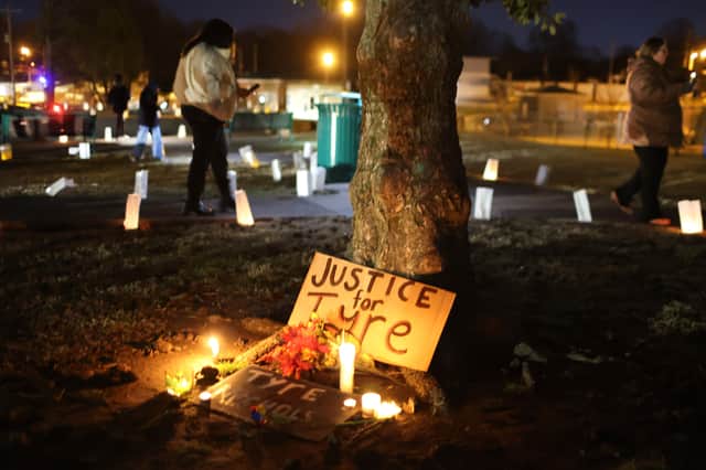 People attend a candlelight vigil in memory of Tyre Nichols at Tobey Skate Park on 26 January 2023 in Memphis, Tennessee (Photo: Scott Olson/Getty Images)