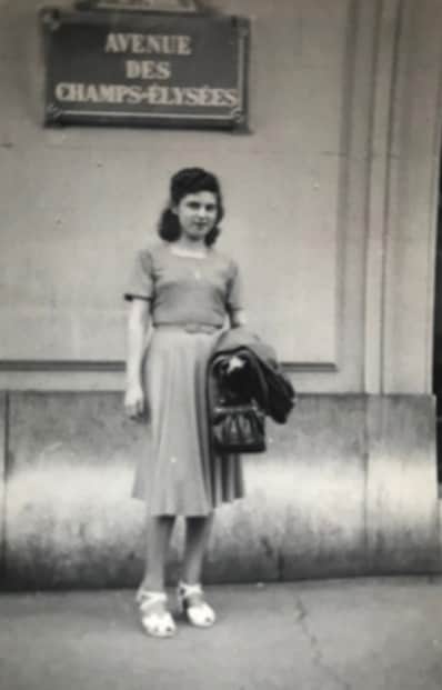 Renee Salt in Paris 1947. Credit: Holocaust Educational Trust