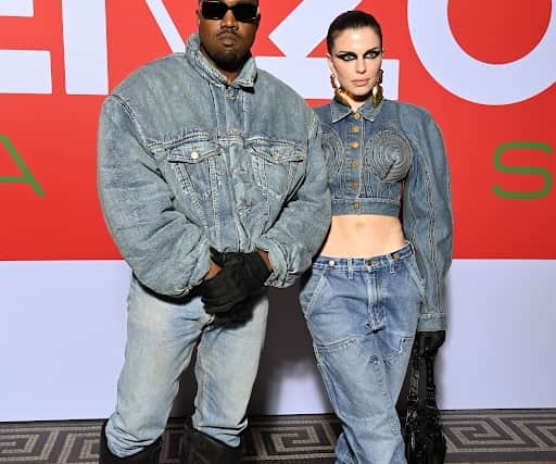 Kanye West and former girlfriend Julia Fox coordinated (Pic:Getty)