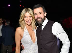 Kaitlin Olson and Rob McElhenney attend the after the premiere of party for the premiere of Apple TV+’s “Mythic Quest: Raven’s Banquet”  at Sunset Room Hollywood on January 29, 2020 in Los Angeles, California. Credit: Getty Images