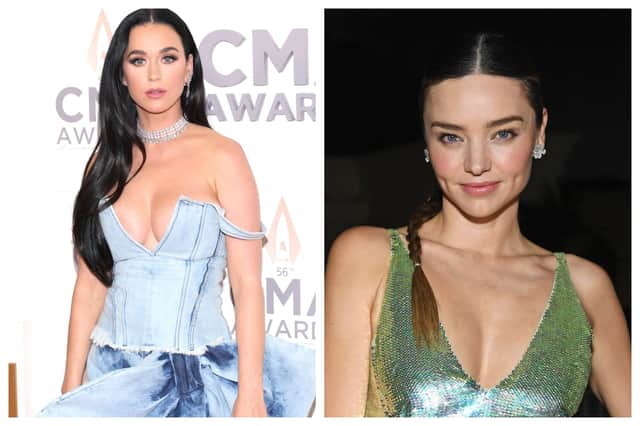 Katy Perry and Miranda Kerr are 'friendship goals' when it comes to successful 'blended families.' Photographs by Getty