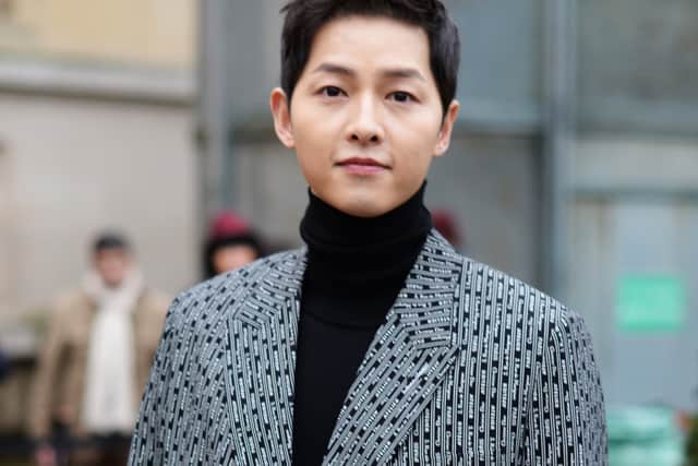 Song Joong Ki revealed the news in a post on his official fan cafe website (Photo: Getty Images for Dior Homme)
