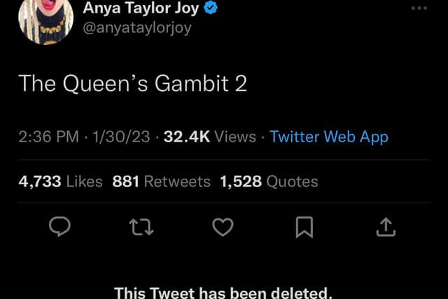 No, There Is No Season 2 Of The Queen's Gambit Coming 
