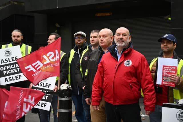 Aslef are among the unions taking part on strike action during the TUC’s ‘National Day of Action’. (Credit: Getty Images)