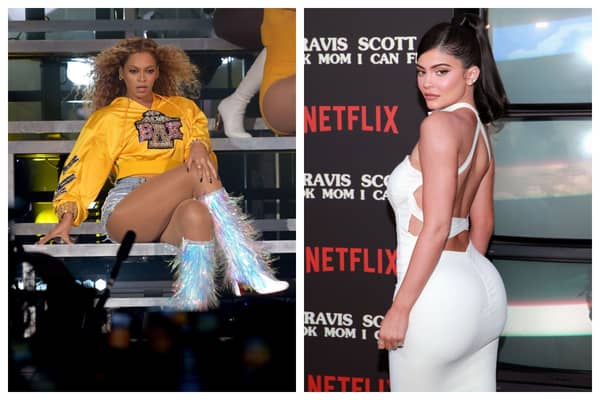 Beyoncé and Kylie Jenner feature on PeopleWorld's hot and not list today. Photographs by Getty