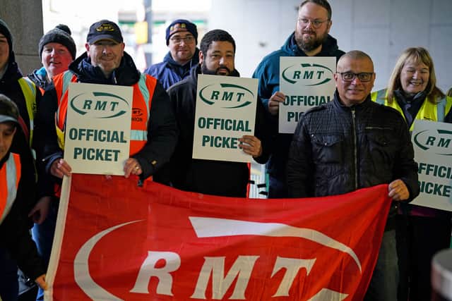 Members of the Aslef and RMT unions will strike on Friday (Photo: PA)