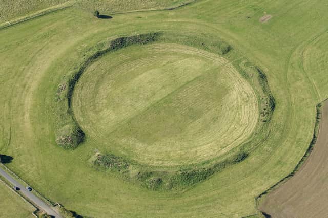 One of the henges which is part of the Thornborough Henges complex.