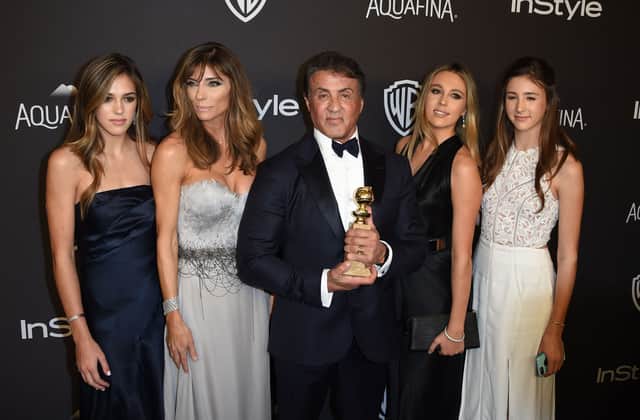 Sylvester Stallone and his family (Getty)