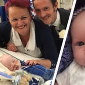 Jacob Goodall died in his parents arms at just four months old, after being diagnosed with a rare brain tumour. Credit: Mark Hall / NationalWorld / SWNS