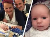 Jacob Goodall died in his parents arms at just four months old, after being diagnosed with a rare brain tumour. Credit: Mark Hall / NationalWorld / SWNS