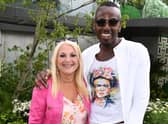 Vanessa Feltz and Ben Ofoedu at the RHS Chelsea Flower Show in 2019 (Photo: Jeff Spicer/Getty Images)