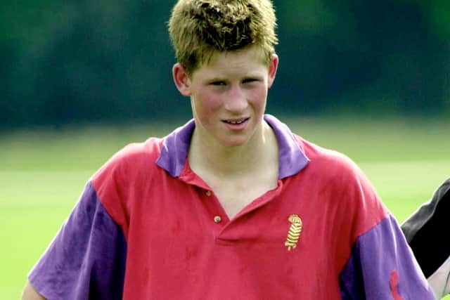 Prince Harry at a polo match in July 2001, the same year he was friends with Sasha Walpole (Photo: Getty Images)