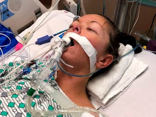 Amanda Stelzer’s vaping addiction left her on  life support suffering a life-threatening lung condition (Photo: Amanda Stelzer / SWNS)