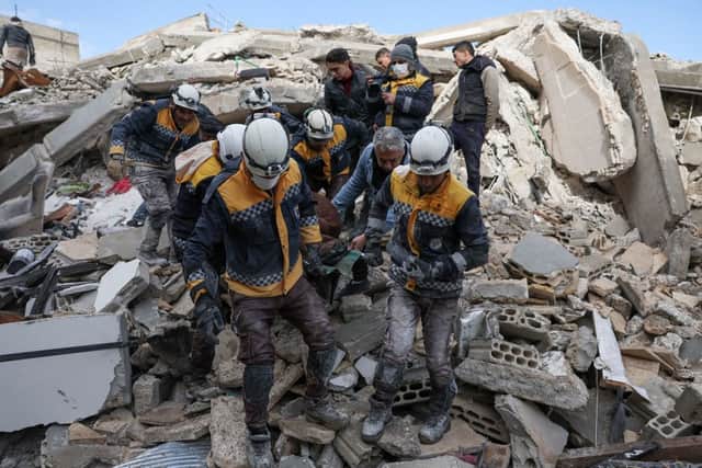 The White Helmets rescue organisation has launched a GoFundMe page (image: AFP/Getty Images)