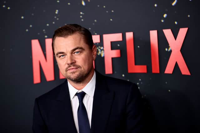 Leonardo DiCaprio attends the “Don’t Look Up” World Premiere at Jazz at Lincoln Center on December 05, 2021 in New York City. (Photo by Dimitrios Kambouris/Getty Images for Netflix)