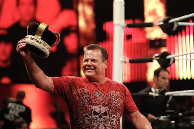Jerry “The King” Lawler at WWE SummerSlam 2015 (Photo: JP Yim/Getty Images)