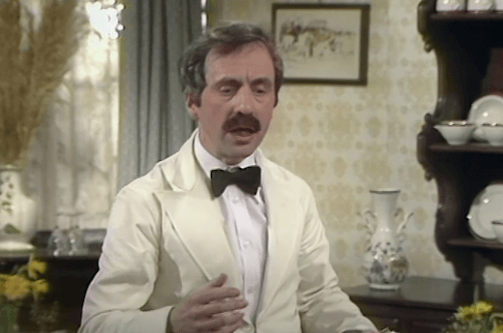 Andrew Sachs as Manuel in Fawlty Towers