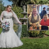 Kayley Stead on her ‘wedding day’, and with her mum Dee, 65. Credit: Neil Jones Photography / SWNS