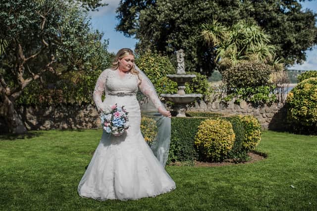 Kayley Stead on her ‘wedding day’. Credit: Neil Jones Photography / SWNS