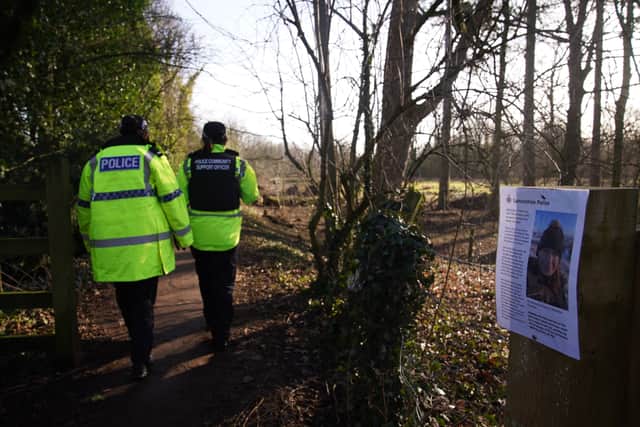 Police have been given powers to disperse ‘nuisance’ groups causing anti-social issues around the search area for Nicola Bulley. (Credit: PA)