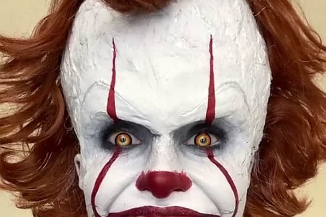 Makeup creative Holly Murray has transformed herself in to Pennywise the clown from IT.