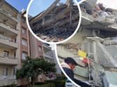The same apartment complex in the Turkish city of Antakya before and after this week’s deadly earthquakes (Photos: Google Maps & Supplied).