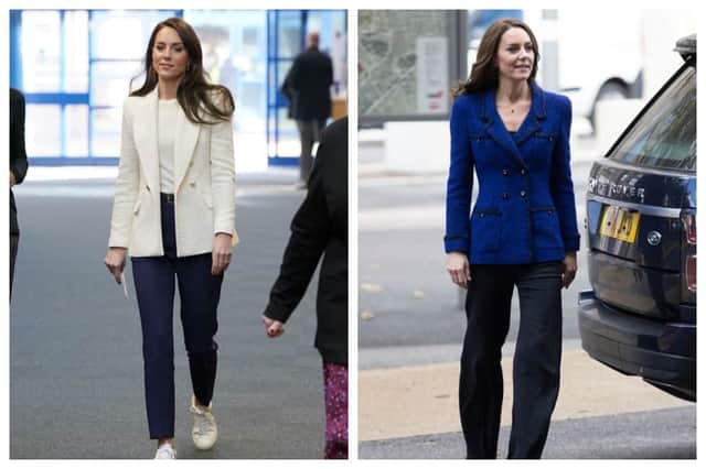 Kate Middleton is most certainly a fan of blazers. Photographs by Getty