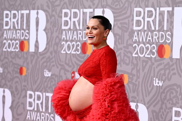 Jessie J rocked pregnancy style on the red carpet. (Photo by Gareth Cattermole/Gareth Cattermole/Getty Images)