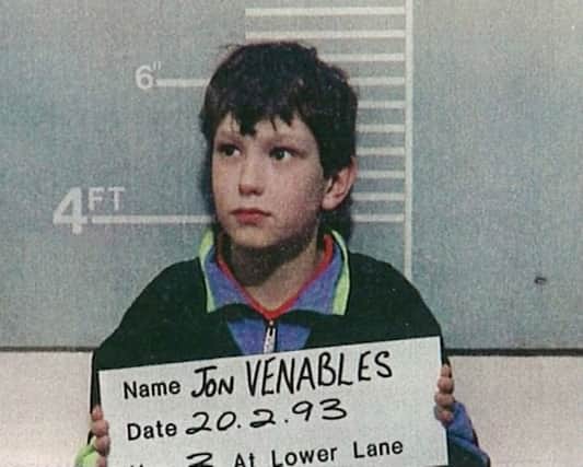 Jon Venables, pictured in 1993, after the killing of James Bulger