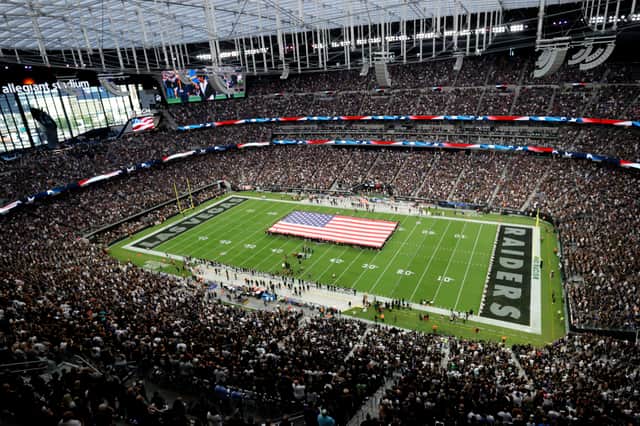 A view inside the Allegiant Stadium during a game between the Baltimore Ravens and the Las Vegas Raiders in September 2021 (Photo: Ethan Miller/Getty Images)