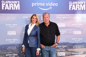 Jeremy Clarkson and his partner Lisa Hogan both star in Amazon Prime Video series ‘Clarkson’s Farm’. Photo by Getty.