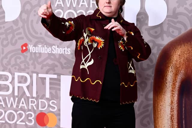 Lewis Capaldi attends The BRIT Awards 2023  at The O2 Arena on February 11, 2023 in London, England. (Photo by Gareth Cattermole/Getty Images)