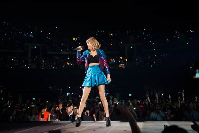 Taylor Swift performs at The SSE Hydro on June 23, 2015 in Glasgow, Scotland. (Photo by Ross Gilmore/Getty Images for TAS)