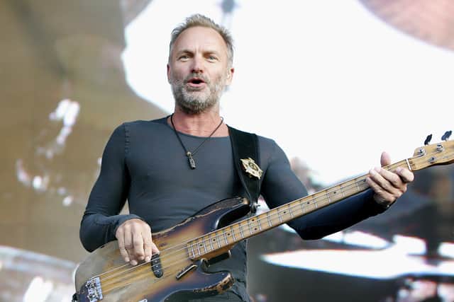 Sting of Police performs at The Hard Rock Calling Festival on June 29, 2008 in London, England. (Photo by Jo Hale/Getty Images)