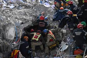 Rescue teams are continuing to find survivors from the Turkey-Syria earthquake last week. (Credit: Getty Images)