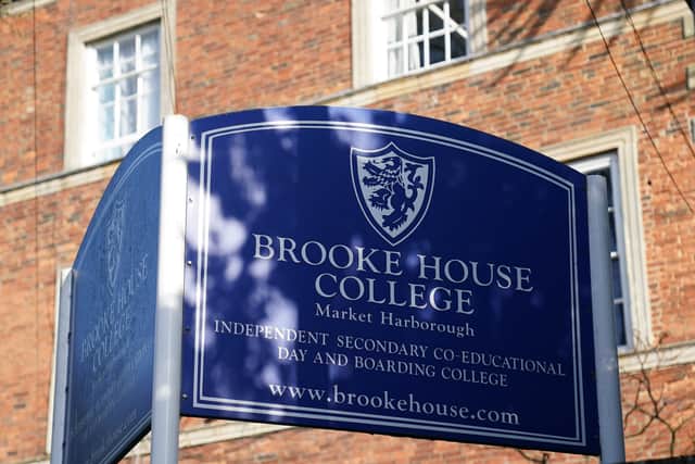 A view of the Brooke House College Football Academy in Market Harborough, Leicestershire, following the death of Duangpetch Promthep, one of the teenage boys who was rescued from a Thai cave in 2018. (Photo: PA/Jacob King)