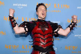 Elon Musk attends Heidi Klum's 21st Annual Halloween Party presented by Now Screaming x Prime Video and Baileys Irish Cream Liqueur at Sake No Hana at Moxy Lower East Side on October 31, 2022 in New York City. (Photo by Noam Galai/Getty Images for Heidi Klum)