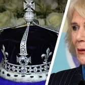 Queen consort Camilla is planning to wear a recycled crown for the upcoming coronation of King Charles III.(Graphic by Mark Hall)