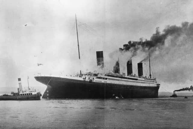 Titanic seen in Belfast Lough in 1912 (Photo: Getty Images)