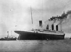 Titanic seen in Belfast Lough in 1912 (Photo: Getty Images)