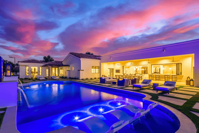Take a look at the five bedroom, five bathroom property Rihanna stayed in during Super Bowl LVII (Credit: ARMLS)