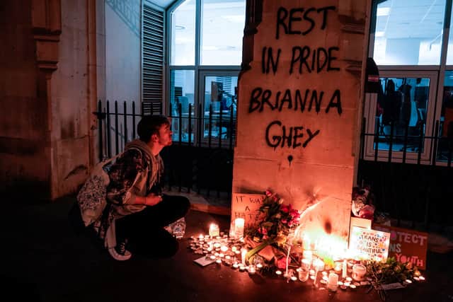 Vigils have been held and are scheduled to take place across the UK after transgender teenager Brianna Ghey was fatally stabbed in a park in Warrington. (Credit: Getty Images)